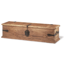 Mexican pine large rustic bed trunk