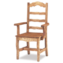 Topaz Mexican pine Provencal carver chair