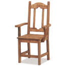 Mexican pine rustic carver chair furniture