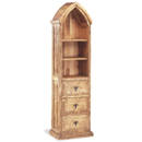 Mexican pine tall Gothic bookcase furniture