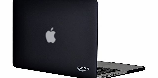 Topideal Retina 13-Inch Rubberized Frosted Hard shell Case Cover for MacBook Pro 13.3`` with Retina Display (Model:A1425) -Black