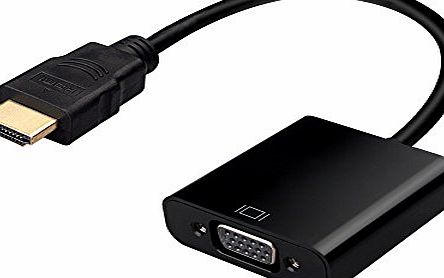 Topop 1080P HDMI Male to VGA Female Video Converter Adapter Cable For PC Laptop HDTV Projectors,Raspberry Pi and other HDMI input devices