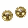 Torrini 18K Gold and Diamond Star Button Covers