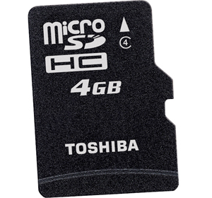 Micro SD High Capacity (MICROSD-HC) Memory Card - 4GB Class 4 (118x)