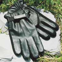 Leather with Knit Trim Gloves Large / XL