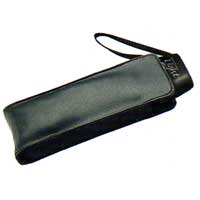 Wonderlight Pocket Miniflat Umbrella Black plus Leather Case