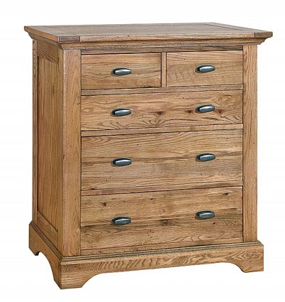 Antique Oak 2 over 3 Chest of Drawers