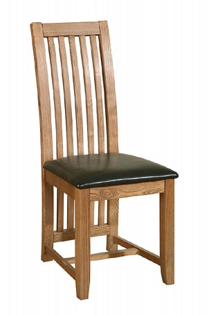 toulouse Antique Oak Ladderback Dining Chairs -