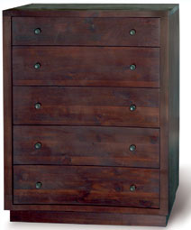 toulouse Dark Oak 5 Drawer Chest of Drawers