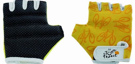 Tour de France  Kids Gloves - Yellow, Medium