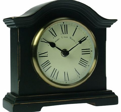 Towcester Clock Works Co. Acctim 33283 Falkenburg Mantel Clock, Black