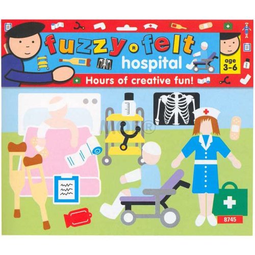 Fuzzy-Felt A3 Playscene: Hospital