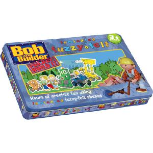 Toy Brokers Fuzzy Felt Bob the Builder Tin