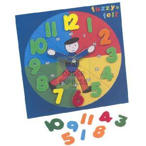 Toy Brokers Fuzzy Felt Clock