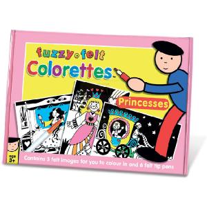 Fuzzy Felt Colorettes Rainbow Painting Princesses