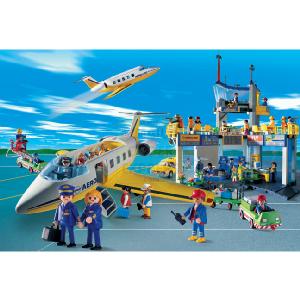 Schmidt Playmobil Airport 100 Piece Jigsaw Puzzle With Play Figure