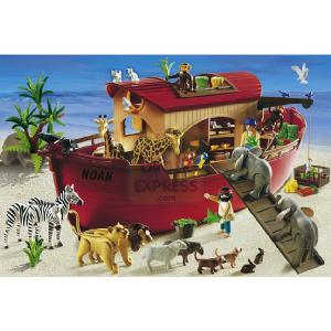 Schmidt Playmobil Noahs Ark 60 Piece Jigsaw Puzzle With Play Figure