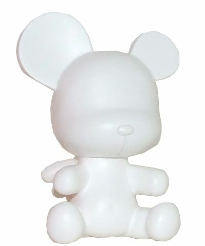 Toy2r 3.5 Baby Qee DIY Angel Bear White