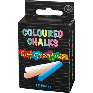 Box of 12 Colour Chalks