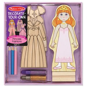 Decorate a Wooden Magnetic Dress Up Princess