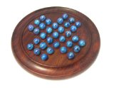 Rosewood Solitaire 23cm/9inch with Atlantis Glass Marbles