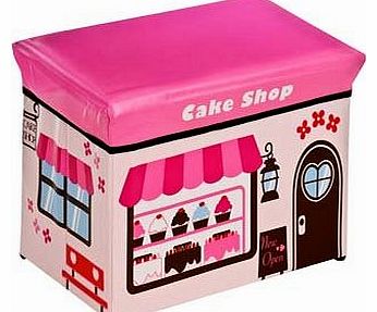 Childrens Large Toy Box / Storage Seat - Cake Shop