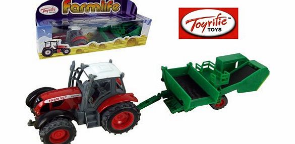Toyrific (Toyrific) Farmlife Tractor amp; Sifter Red