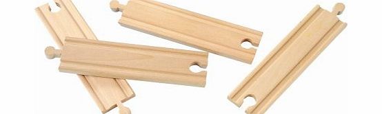 Toys For Play 6-inch Straight Track (4 Pieces)