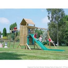 tp Kingswood Top Deck Wooden Climbing Frame and Swing Set 4 - TP Toys