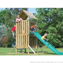 tp Kingswood Top Deck Wooden Climbing Frame Set 1 - TP Toys