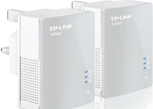 TP-Link PA411KIT AV500 500 Mbps Powerline Adapter Starter Kit- Twin Pack