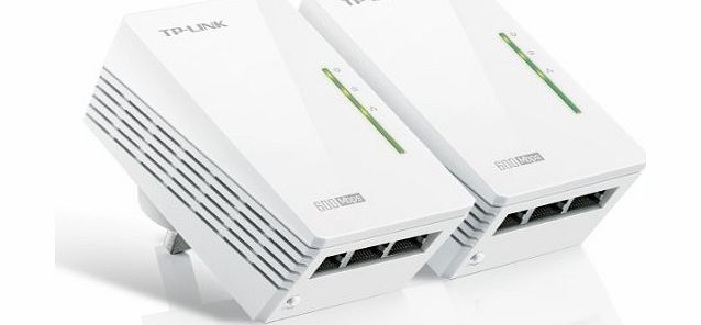 TP-Link TL-PA6030KIT AV600 Gigabit Powerline Adapter with 3 Ports Starter Kit (600 Mbps, Multiple HD Streams