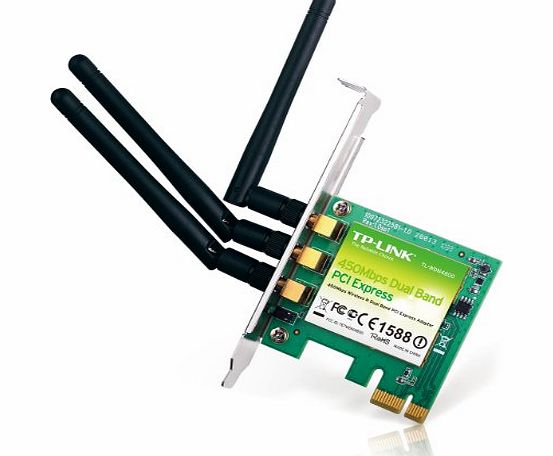 TP-Link TL-WDN4800 450Mbps Wireless N Dual Band PCI Express Adapter