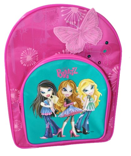 Bratz Pixie Butterfly Arch Backpack Pink with front pocket