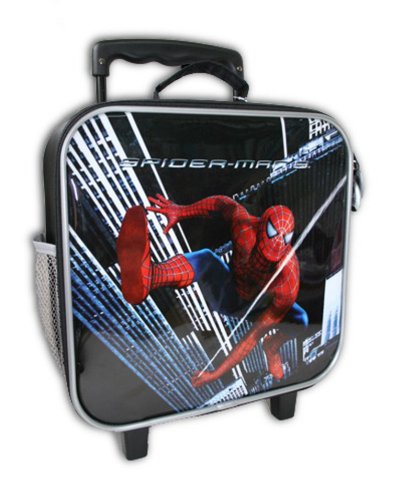 Trade Mark Collections Spider Man 3 Square Wheeled Bag Red and Black