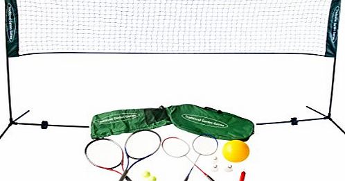 Traditional Garden Games 3 m Badminton Volleyball and Tennis Playset