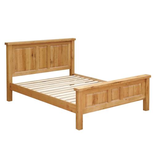 Trafalgar Oak Furniture Trafalgar Oak High Foot End 4` Bed