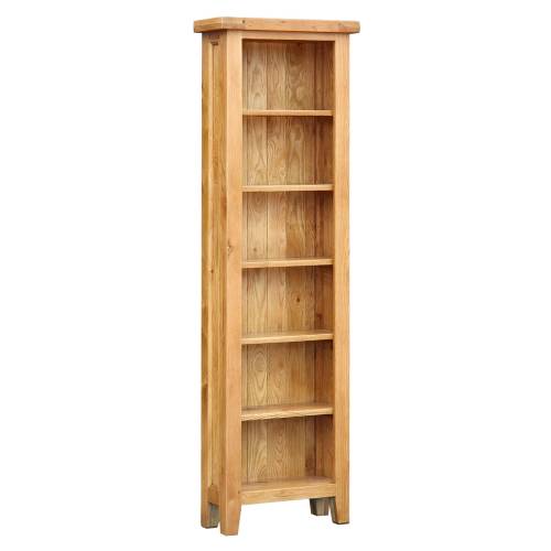 Trafalgar Oak Furniture Trafalgar Oak Slim Bookcase 520.023