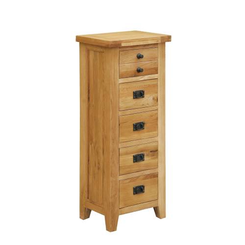 Trafalgar Oak Furniture Trafalgar Oak Tall Chest