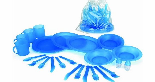 Trail Picnic Set in Carry Bag (Pack of 26) - Blue