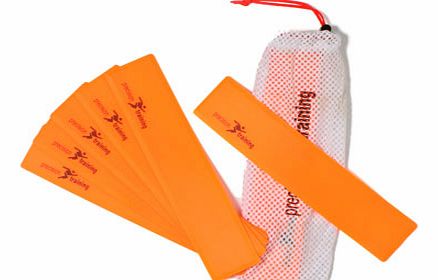 Training Equipment  Rectangular Markers Orange - Set of 10