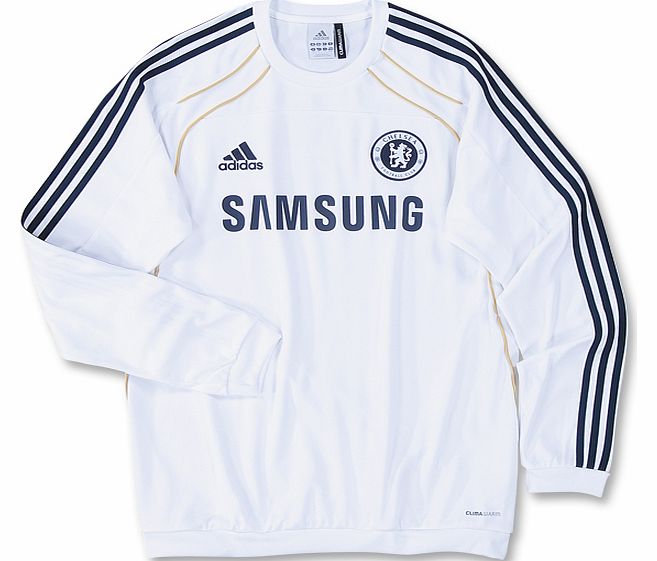 Training Wear Adidas 2010-11 Chelsea Adidas Sweat Top (White)