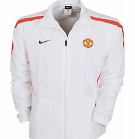 Training Wear Nike 2010-11 Man Utd Nike Woven Warmup Jacket (White)