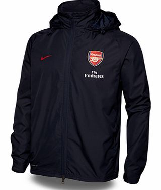 Training Wear Nike 2011-12 Arsenal Nike Rainjacket (Black) - Kids