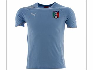 Training Wear Puma 2010-11 Italy Cotton Tee (Powder Blue)