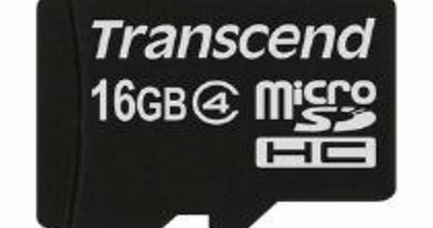 Transcend 16GB MicroSDHC Flash Card (Class 4)