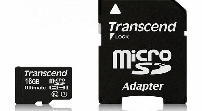 Transcend 16GB Ultimate microSDHC CL10 UHS-1 High-Speed