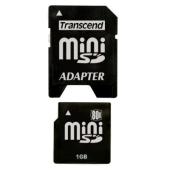 Transcend 1GB miniSD 80x w/ SD Adaptor