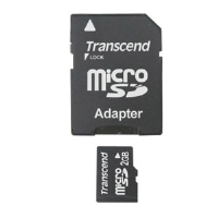Transcend 2GB Micro SD Flash Card