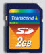 Transcend 2GB SD Card (2MB/s)